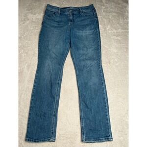 Old Navy WOW Straight Jeans High Rise Blue Wash Size 12